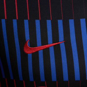 NIKE BARCELONA 24-25 PRE-MATCH SS TOP BLACK/UNIVERSITY RED