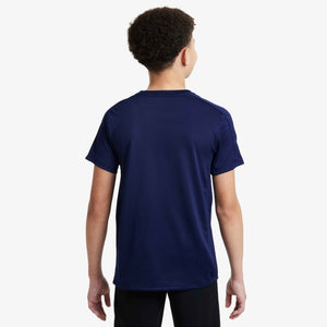 NIKE JR CR7 DRI-FIT SS TOP BLUE VOID/METALLIC GOLD