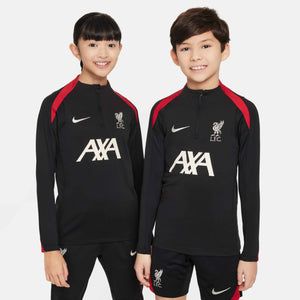 NIKE JR LIVERPOOL 24-25 STRIKE DRILL TOP BLACK/GYM RED