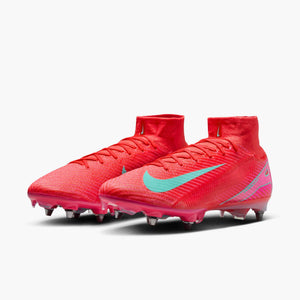 NIKE ZM SUPERFLY 10 ELITE SG EMBER GLOW/AURORA GREEN