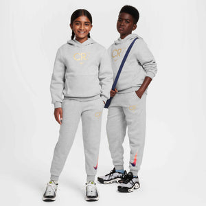 NIKE JR CR7 CLUB FLEECE PANT SMOKE GREY/METALLIC GOLD