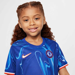 NIKE JR CHELSEA 24-25 LB HOME KIT RUSH BLUE/TEAM ORANGE