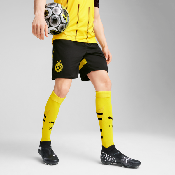 PUMA DORTMUND 24-25 HOME SHORT BLACK/FASTER YELLOW