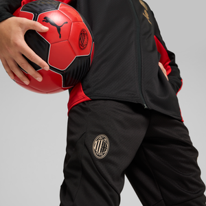 PUMA JR AC MILAN 24-25 PANT BLACK/RED