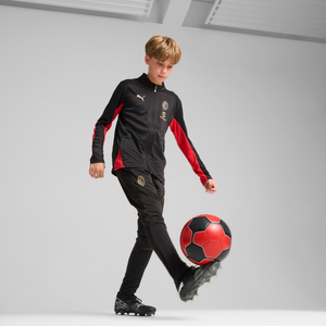 PUMA JR AC MILAN 24-25 PANT BLACK/RED