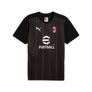 PUMA AC MILAN 24-25 PRE-MATCH SS JERSEY  BLACK/FOR ALL TIME RED