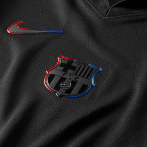 NIKE JR BARCELONA 24-25 AWAY JERSEY BLACK/UNIVERSITY RED