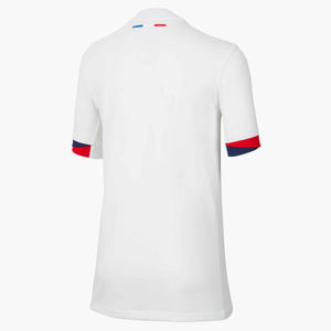 NIKE JR PSG 24-25 AWAY JERSEY WHITE/MIDNIGHT NAVY