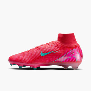 NIKE ZM SUPERFLY 10 ELITE FG EMBER GLOW/AURORA GREEN