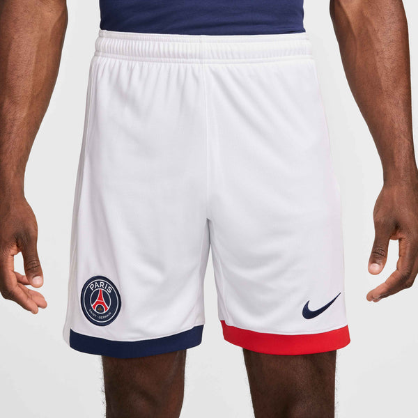 NIKE PSG 24-25 AWAY SHORT WHITE/UNI RED