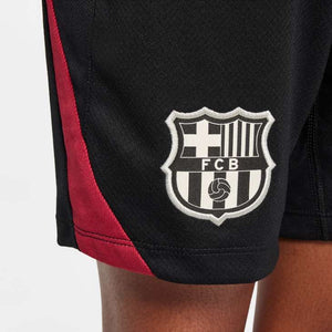 NIKE JR BARCELONA 24-25 STRIKE SHORT BLACK/NOBLE RED