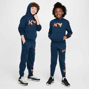 NIKE JR MBAPPE CLUB FLEECE HOODY ARMORY NAVY