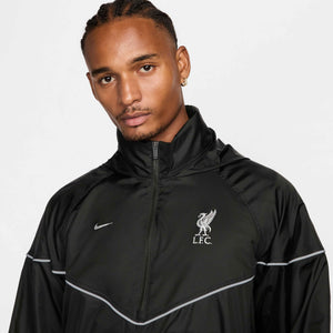 NIKE LIVERPOOL 24-25 HALFZIP JACKET NIGHT FOREST/SILVER