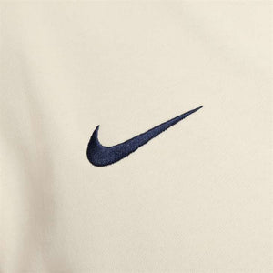 NIKE PSG 24-25 CLUB FLEECE HOODIE COCONUT MILK/NAVY