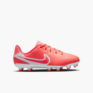 NIKE JR TIEMPO LEGEND 10 ACADEMY FG HOT LAVA/WHITE