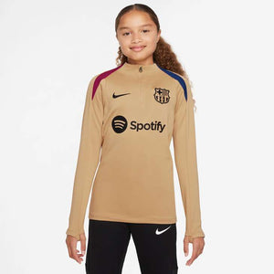 NIKE JR BARCELONA 24-25 STRIKE DRILL TOP CLUB GOLD