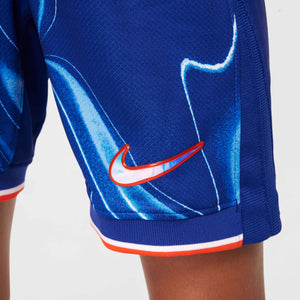 NIKE JR CHELSEA 24-25 HOME SHORT RUSH BLUE/TEAM ORANGE