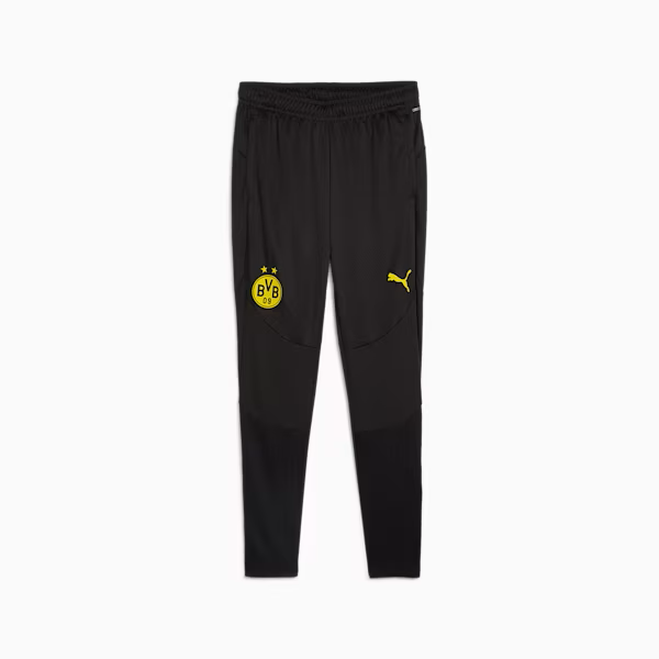 PUMA DORTMUND 24-25 TR PANT BLACK/FASTER YELLOW