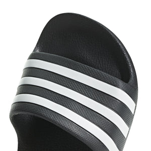 ADI JR ADILETTE AQUA BLACK/WHITE