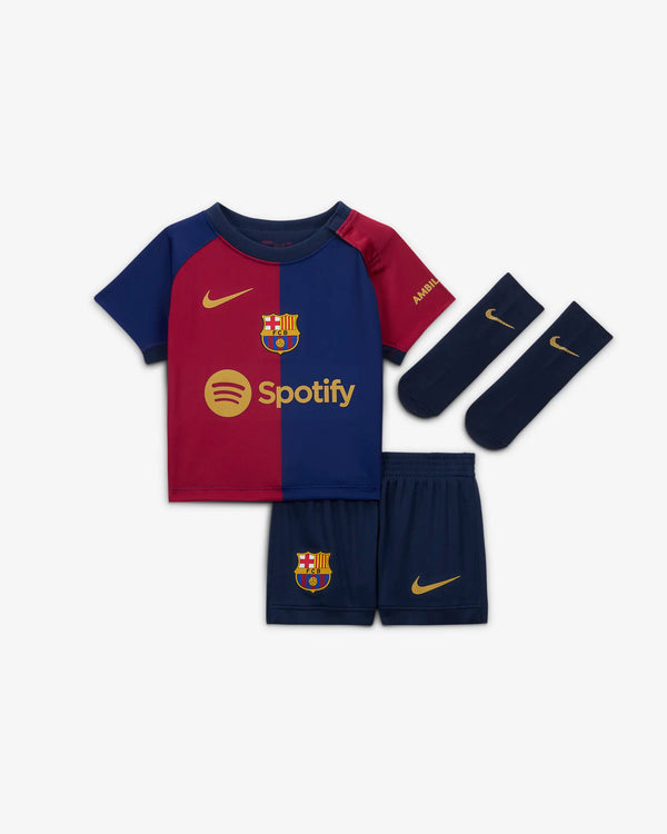 NIKE JR BARCELONA 24-25 INF HOME KIT DEEP ROYAL BLUE/NOBLE RED