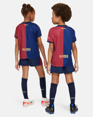 NIKE JR BARCELONA 24-25 LB HOME KIT DEEP ROYAL BLUE/NOBLE RED