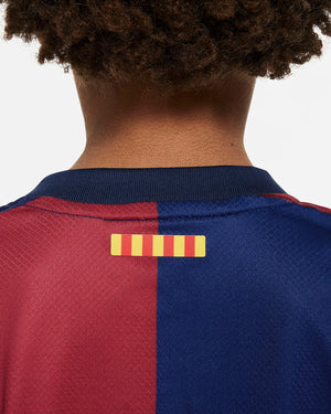 NIKE JR BARCELONA 24-25 LB HOME KIT DEEP ROYAL BLUE/NOBLE RED