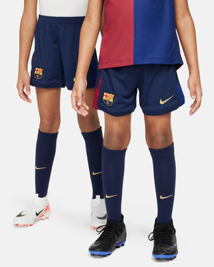 NIKE JR BARCELONA 24-25 LB HOME KIT DEEP ROYAL BLUE/NOBLE RED