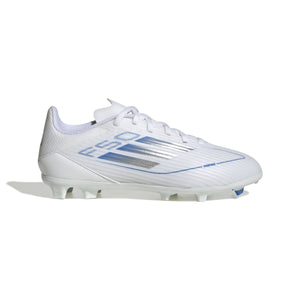 ADI JR F50 LEAGUE FG WHITE/SILVER/ROYAL