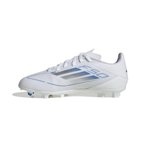 ADI JR F50 LEAGUE FG WHITE/SILVER/ROYAL