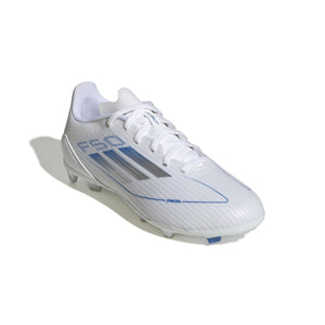 ADI JR F50 LEAGUE FG WHITE/SILVER/ROYAL