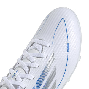 ADI JR F50 LEAGUE FG WHITE/SILVER/ROYAL