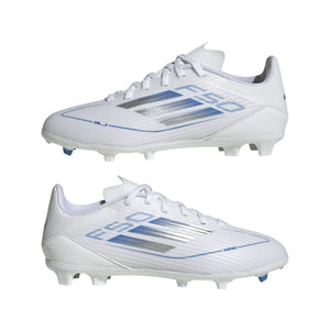 ADI JR F50 LEAGUE FG WHITE/SILVER/ROYAL