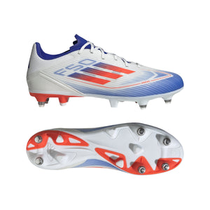 ADI F50 LEAGUE SG WHITE/SOLAR RED/LUCID BLUE