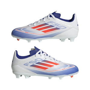 ADI JR F50 LEAGUE FG WHITE/SOLAR RED/LUCID BLUE