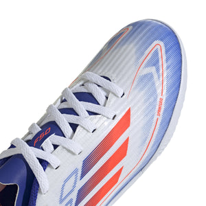 ADI JR F50 LEAGUE IC WHITE/SOLAR RED/LUCID BLUE