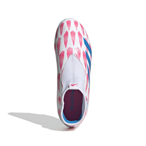 ADI JR PREDATOR LEAGUE LL FG WHITE/SOLAR BLUE/SOLAR PINK