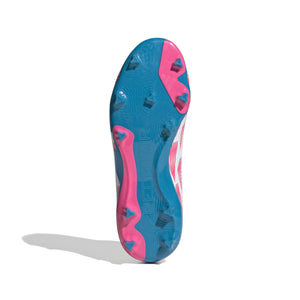 ADI JR PREDATOR LEAGUE LL FG WHITE/SOLAR BLUE/SOLAR PINK