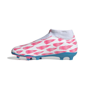 ADI JR PREDATOR LEAGUE LL FG WHITE/SOLAR BLUE/SOLAR PINK