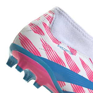 ADI JR PREDATOR LEAGUE LL FG WHITE/SOLAR BLUE/SOLAR PINK