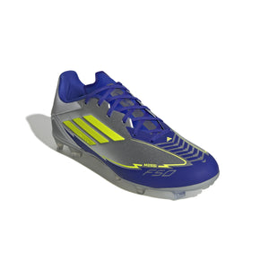 ADI F50 LEAGUE MESSI FG SILVER/LUCID BLUE/YELLOW