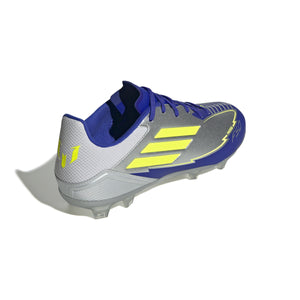 ADI F50 LEAGUE MESSI FG SILVER/LUCID BLUE/YELLOW