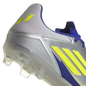 ADI F50 LEAGUE MESSI FG SILVER/LUCID BLUE/YELLOW