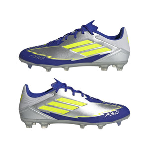 ADI F50 LEAGUE MESSI FG SILVER/LUCID BLUE/YELLOW