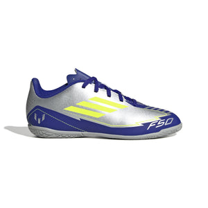 ADI JR F50 CLUB MESSI IC SILVER/LUCID BLUE/YELLOW