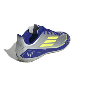 ADI JR F50 CLUB MESSI IC SILVER/LUCID BLUE/YELLOW