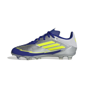 ADI JR F50 LEAGUE MESSI FG SILVER/LUCID BLUE/YELLOW