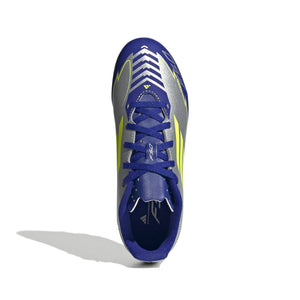 ADI JR F50 CLUB MESSI FG SILVER/LUCID BLUE/YELLOW