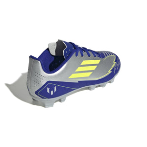 ADI JR F50 CLUB MESSI FG SILVER/LUCID BLUE/YELLOW