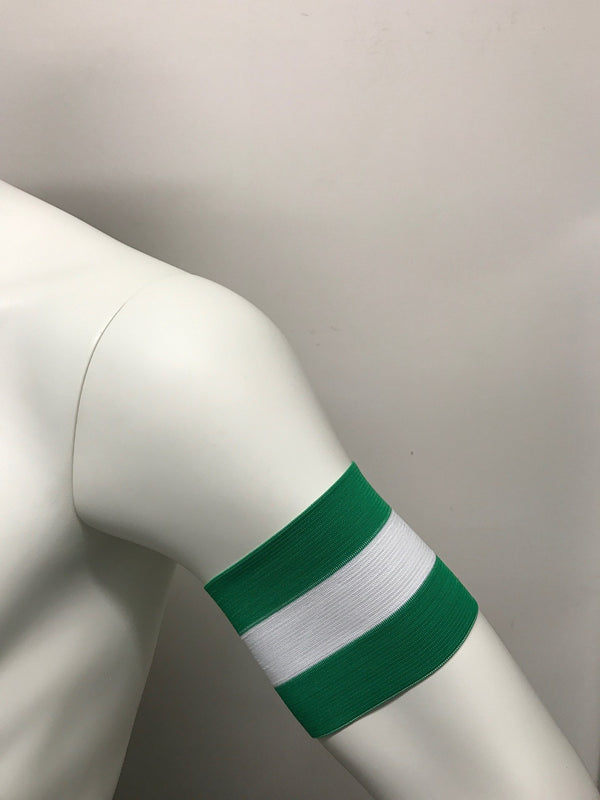 FOOTSTOCK KAP BAND SR GROEN/WIT