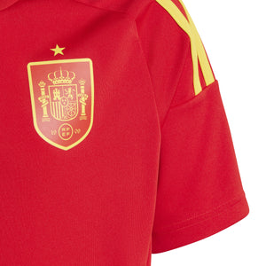 ADI JR SPAIN EURO24 FAN SHIRT SCARLET RED